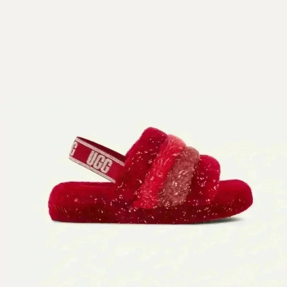 UGG Fluff-Yeah Metallic Sparkle Multi
